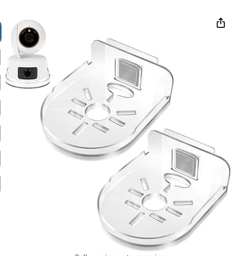 ZORBES® 2Pcs Wall Mount Holder for Baby Monitor, No Drill Baby Camera Wall Mount Brackets, Univesal Wall Mount Brackets Peel-and-Stick Clear Modern Wall Holder for Most Home Security Camera ZORBES® 2Pcs Wall Mount Holder for Baby Monitor, No Drill Baby Camera Wall Mount Brackets, Univesal Wall Mount Brackets Peel-and-Stick Clear Modern Wall Holder for Most Home Security Camera
